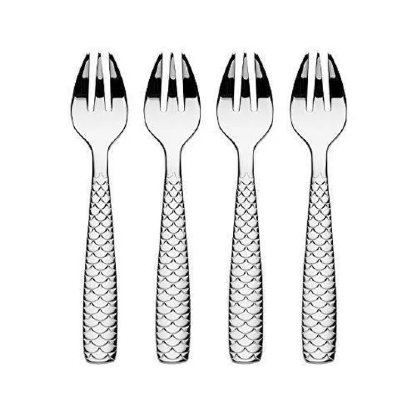 Alessi Set 4 Garfo Para Ostras 